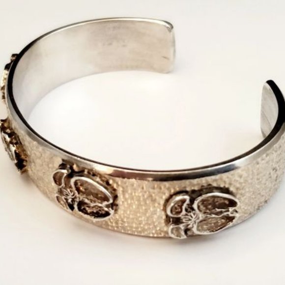 925 Sterling Silver Cuff Bracelet.UNISEX.